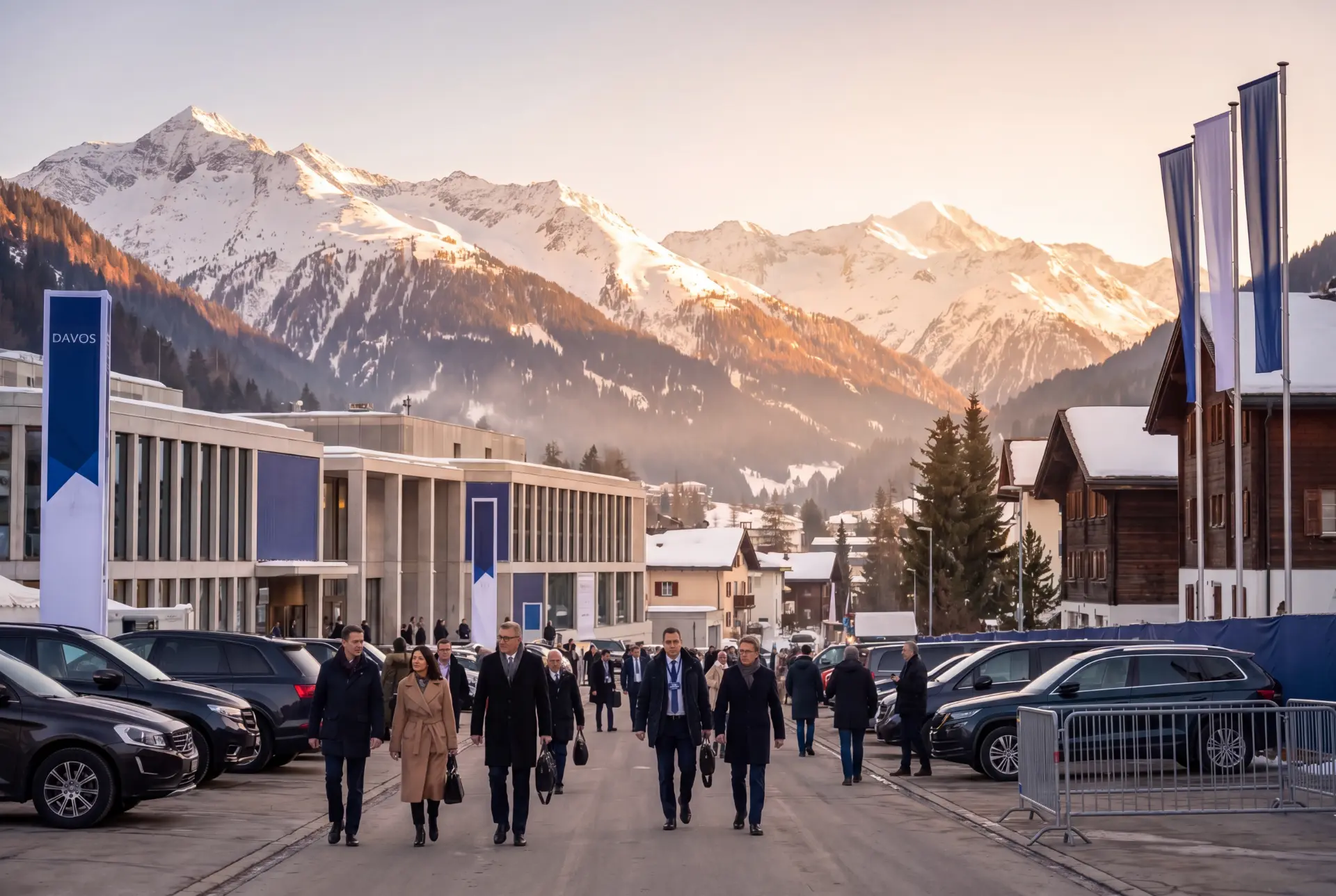 Davos during the World Economic Forum